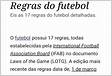 Regras do futebol Wikipédia, a enciclopédia livr